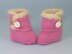 FREE Baby Fur Trim One Button Booties Bootees