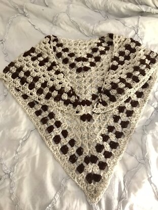 Newsprint Granny Shawl Take 3