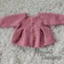 Crochet Pleated Baby Cardigan