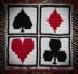 Playing Card Suits - Overlay Mosaic Square