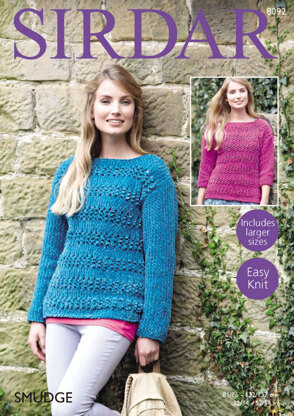 Sweaters in Sirdar Smudge - 8092 - Downloadable PDF