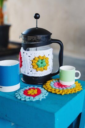 Cafetiere Cosy and Coasters