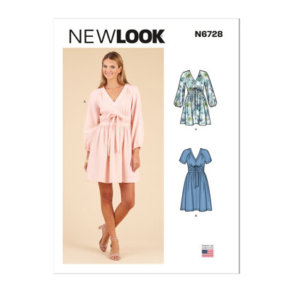 N6666, New Look Sewing Pattern Misses' Halter Dresses with Back Tie