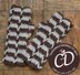 Striped Ladies Fingerless Mitts