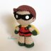 Batman and Robin amigurumi dolls - crochet patterns by Crochelandia