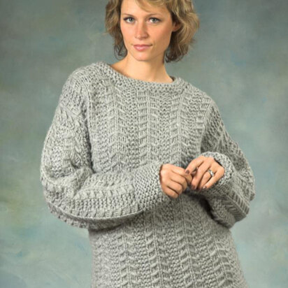 Unixex’s Slip Stitch Pullover in Plymouth Yarn De Aire - 2259 - Downloadable PDF