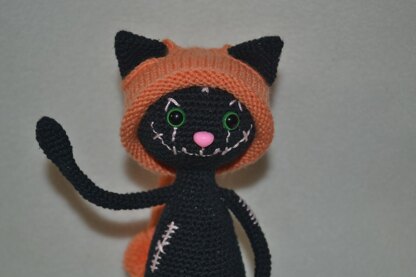 Amigurumi Black cat doll