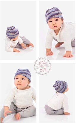 Pint-Size Pullover & Happy Hat in Spud & Chloe - 9536 - Downloadable PDF