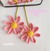 Pink flowers crochet car hanger pattern, Crochet daisy rearview mirror charm, Flowers car decor pattern, Hanging car crochet accessories