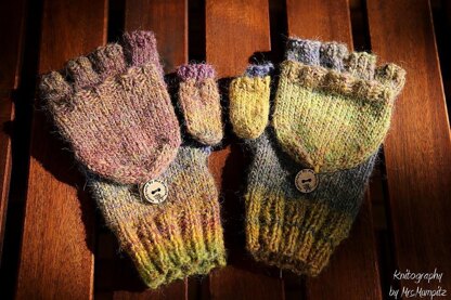 Mrs. Mumpitz convertible mitts with thumb flap