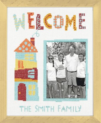 Dimensions Counted Cross Stitch Kit: Welcome Home - 20.3 x 25.4cm