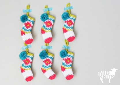 Fair Isle Mini-Stocking Ornament (2015036)