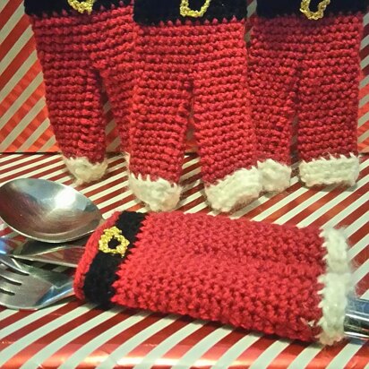 Santa Pants cutlery holder