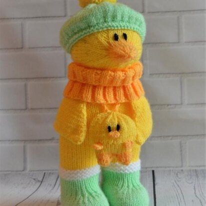 Duck in Boots - knitting pattern