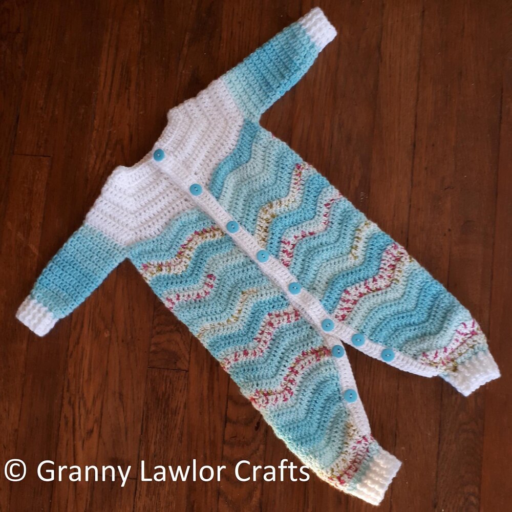 Crochet baby best sale onesie pattern free