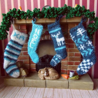 1:12th scale Christmas stockings