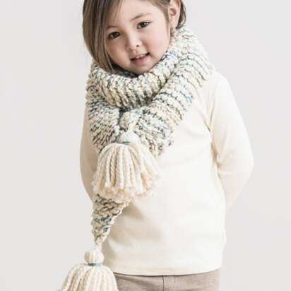 Frosting Fringe Scarf in Spud & Chloe Outer and Stripey Fine - 201722 - Downloadable PDF - knitting pattern