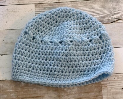 Textured Baby Blanket and Hat