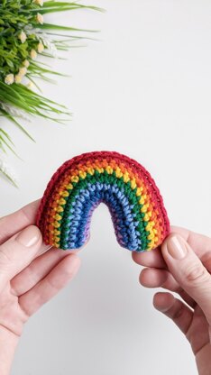 Rainbow crochet pattern, easy crochet rainbow