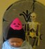 Baby Pink Halloween Ghost Head Beanie