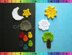 Sun Moon Star Cloud Raindrop Tree Applique Pattern