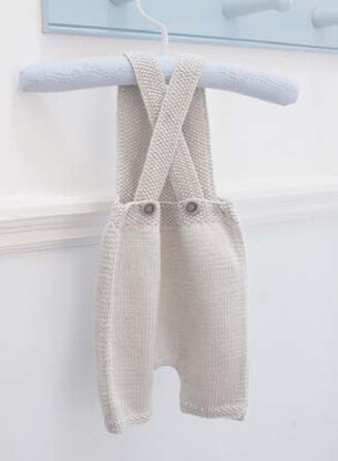 Florence Dungarees - Dungarees Knitting Pattern in Debbie Bliss Baby  Cashmerino - CMC12