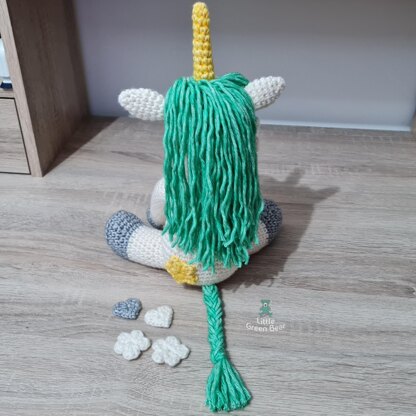 Uma the Unicorn - UK Terminology - Amigurumi