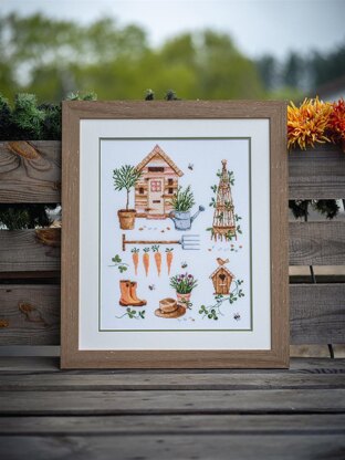 Vervaco Counted Cross Stitch Kit Garden Cross Stitch Kit - 33cm X 43cm/13.2in X 17.2in