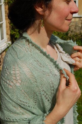 Lavender Green: a Victorian lace stole