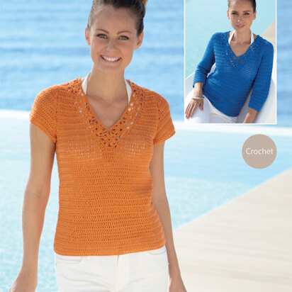 Sweater in Sirdar Cotton DK - 7070 - Downloadable PDF