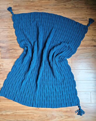 Coastal Waves Crochet Blanket