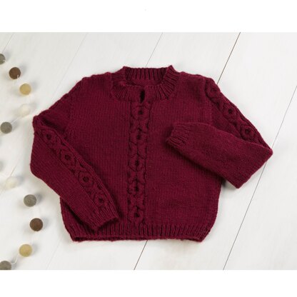 1257 Bayuda -  Jumper Knitting Pattern for Babies, Boys & Girls in Valley Yarns Superwash by Valley Yarns
