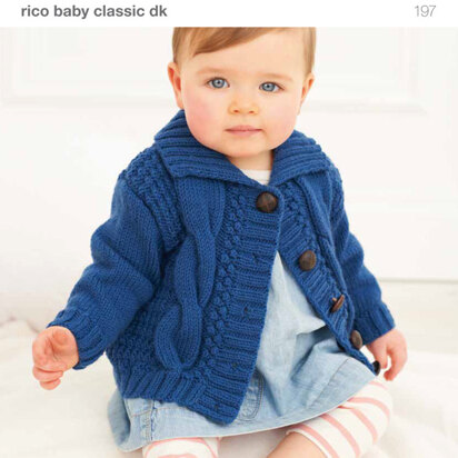 Babies' Cardigan in Rico Baby Classic DK - 197