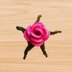 Crochet Pink Rose