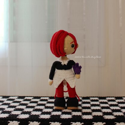 Cute Fighting Game Character Amigurumi Pattern – Digital Crochet PDF – Fanart Inspired