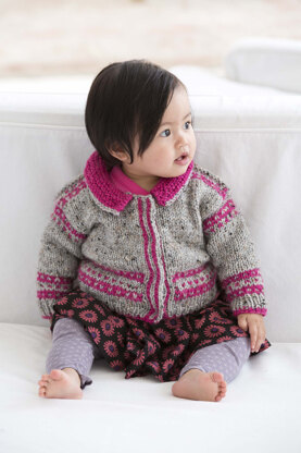 Chic Baby Cardigan in Lion Brand Vanna's Choice - L32072