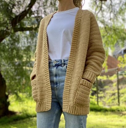 Beginner Crochet Cardigan Crochet pattern by Little Golden Nook