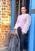 Chunky knit sweater rose cream