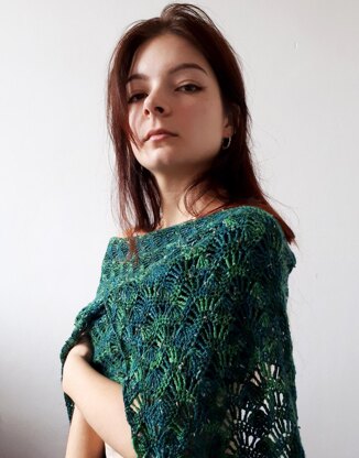 Pine needle shawl