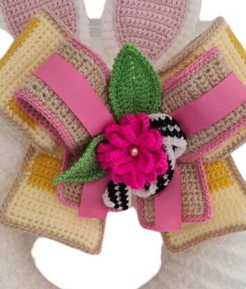 Easter Crochet Wreath Pattern - Springtime Bunny