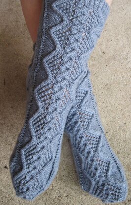 Dragoneese Cable Lace Socks