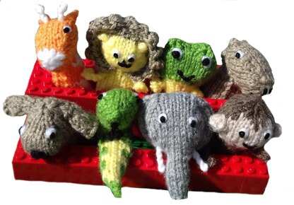 Dear Zoo style finger puppets