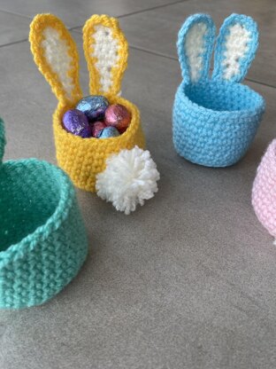 Crochet Easter Bunny Egg Cup