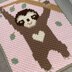 Baby sloth c2c blanket