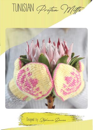 Tunisian Protea Mitts