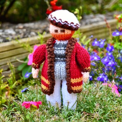 King Henry VIII Doll Knitting Pattern - Toy Knitting Pattern