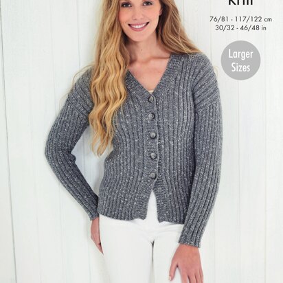 Cardigan & Tops in King Cole Cotton Top DK - 5625 - Downloadable PDF