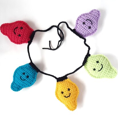 Amigurumi Christmas Lights Garland