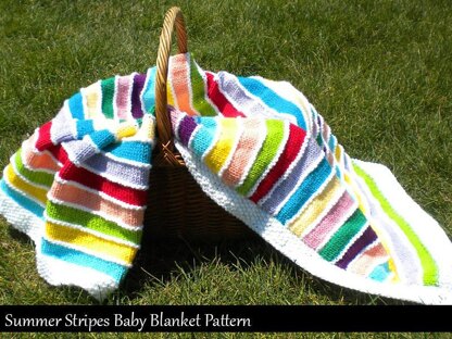 Summer Stripes Baby Blanket