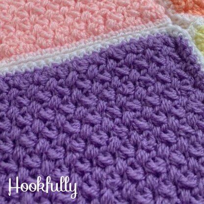 Busy Lizzy’s patchwork blanket